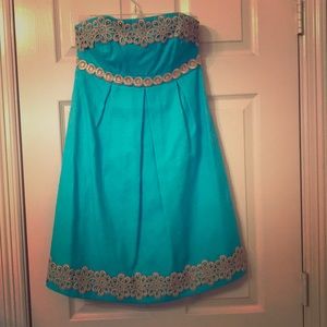Lilly Pulitzer strapless dress